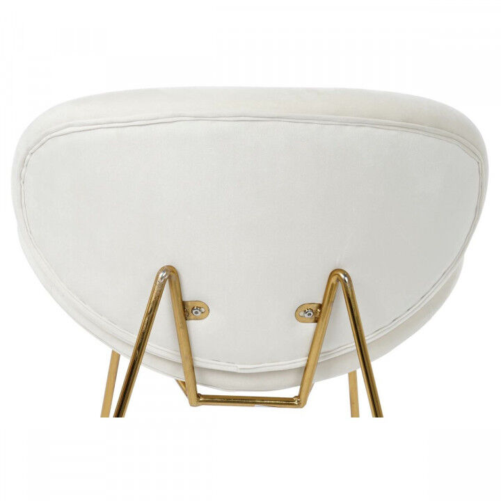 Stuhl DKD Home Decor Weiß Gold 63 x 57 x 73 cm