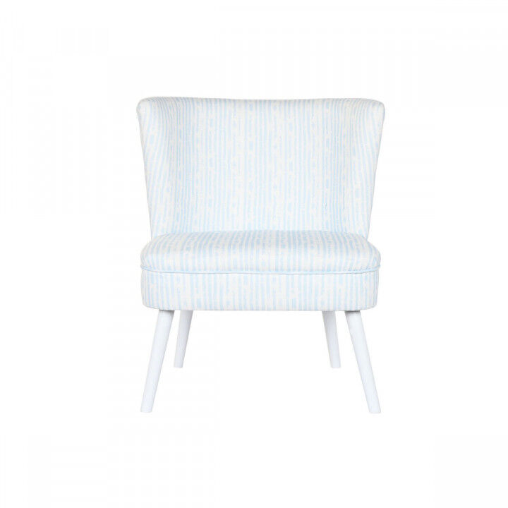 Armchair DKD Home Decor 73 x 67 x 85 cm Blue Wood White
