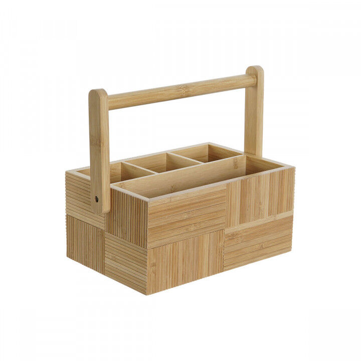 Cestello per posate DKD Home Decor Naturale Bambù 27 x 16,5 x 11,5 cm