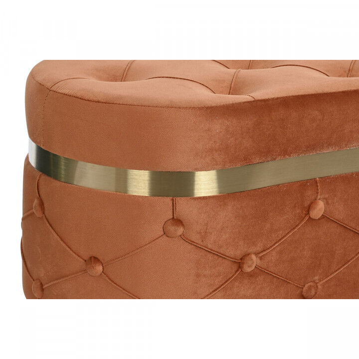 Bench DKD Home Decor Green Orange Golden MDF Wood 80 x 47 x 43 cm (2 Units)