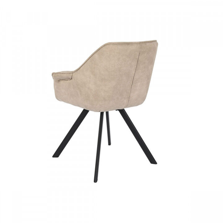 Chair DKD Home Decor Black Beige 64 x 67 x 85 cm