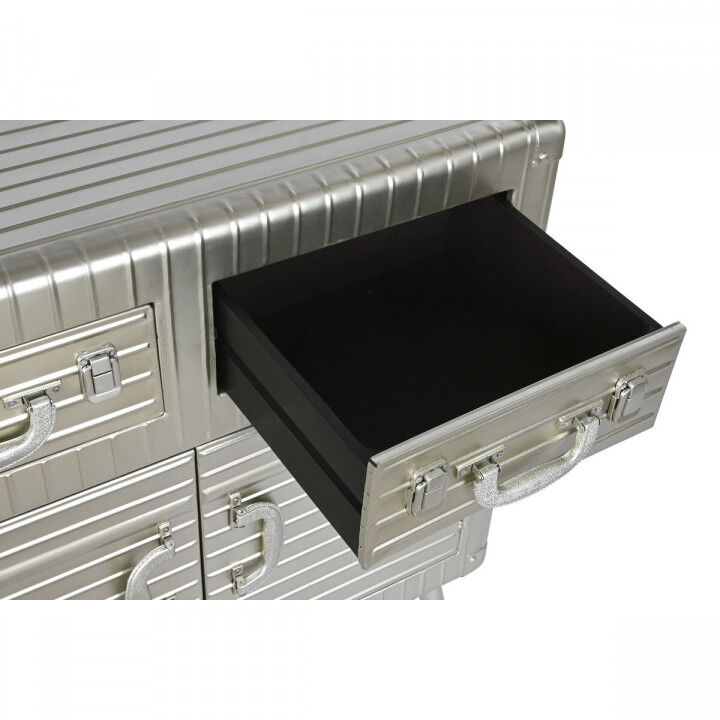 Anrichte Home ESPRIT Silberfarben Metall Holz MDF 80 x 39 x 82 cm