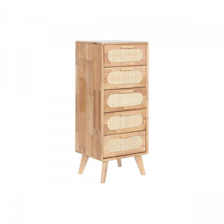 Cajonera Home ESPRIT Natural Metal Madera de caucho 40 x 30 x 78 cm