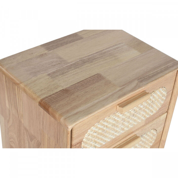 Cajonera Home ESPRIT Natural Metal Madera de caucho 40 x 30 x 78 cm
