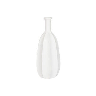 Jarrón Home ESPRIT Blanco Fibra de Vidrio 30 x 30 x 80 cm