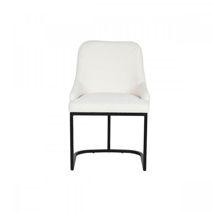 Chaise de Salle à Manger Home ESPRIT Blanc Noir 54 x 61 x 82,5 cm