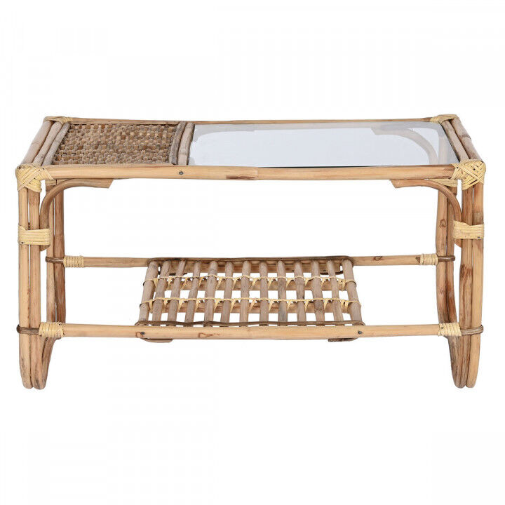 Tavolino da Caffè Home ESPRIT Naturale Bambù Rattan 76 x 46 x 40 cm