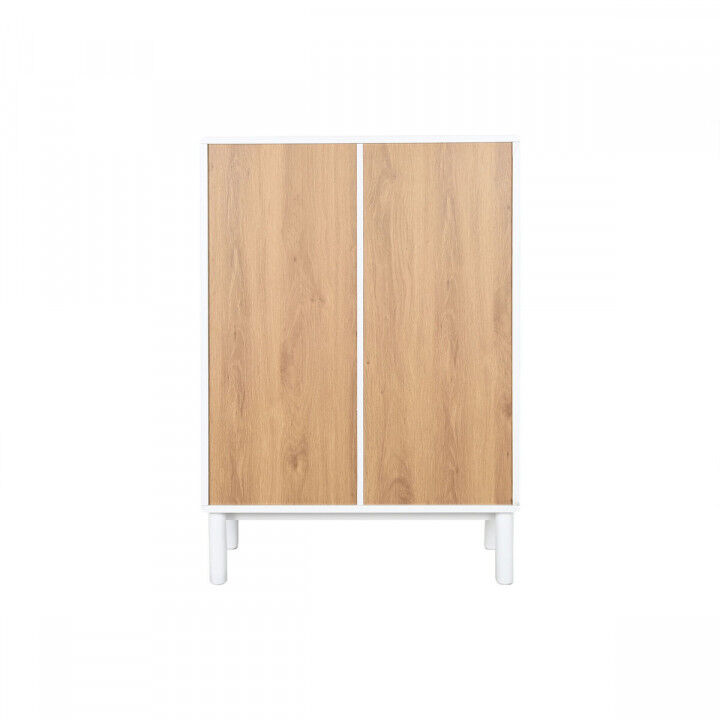 Ladenkast Home ESPRIT Wit Natuurlijk Polypropyleen Hout MDF 80 x 40 x 117 cm