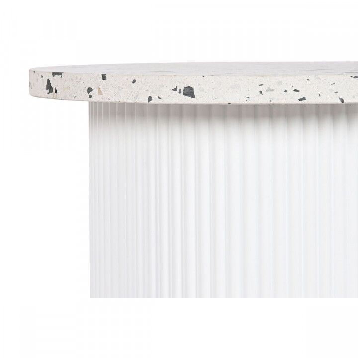 Bijzettafel Home ESPRIT Wit Hout MDF Terrazzo 40 x 40 x 37,5 cm