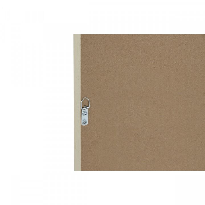 Canvas Home ESPRIT White Natural Boho 60 x 3 x 60 cm (2 Units)