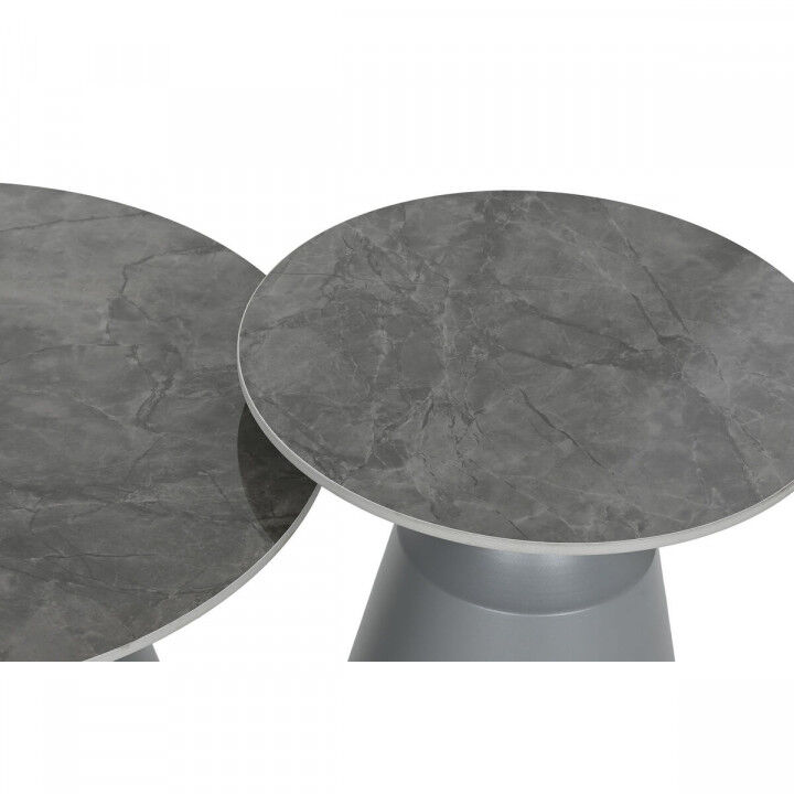 Petite Table d'Appoint Home ESPRIT Gris 70 x 70 x 43 cm 70 x 70 x 1 cm
