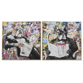 Canvas Home ESPRIT polystyrene Canvas 82,5 x 3,5 x 82,5 cm