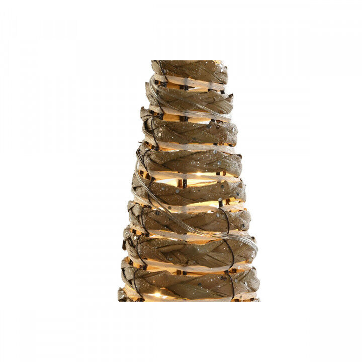 Kerstversiering DKD Home Decor Wit Natuurlijk 20 x 20 x 80 cm (3 Onderdelen)