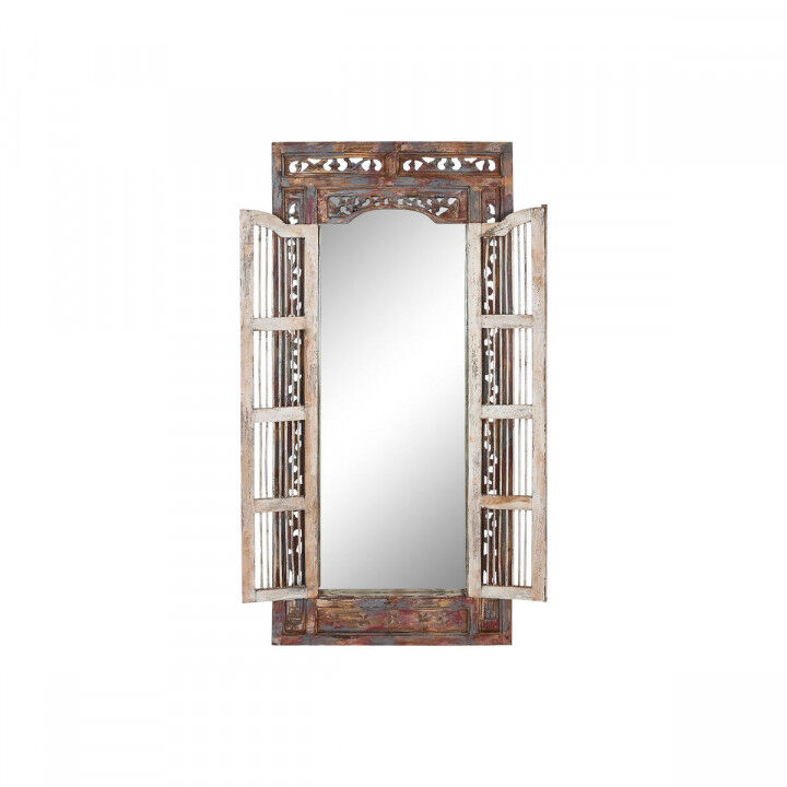 Miroir mural Home ESPRIT Bleu Bois 90 x 4 x 180 cm