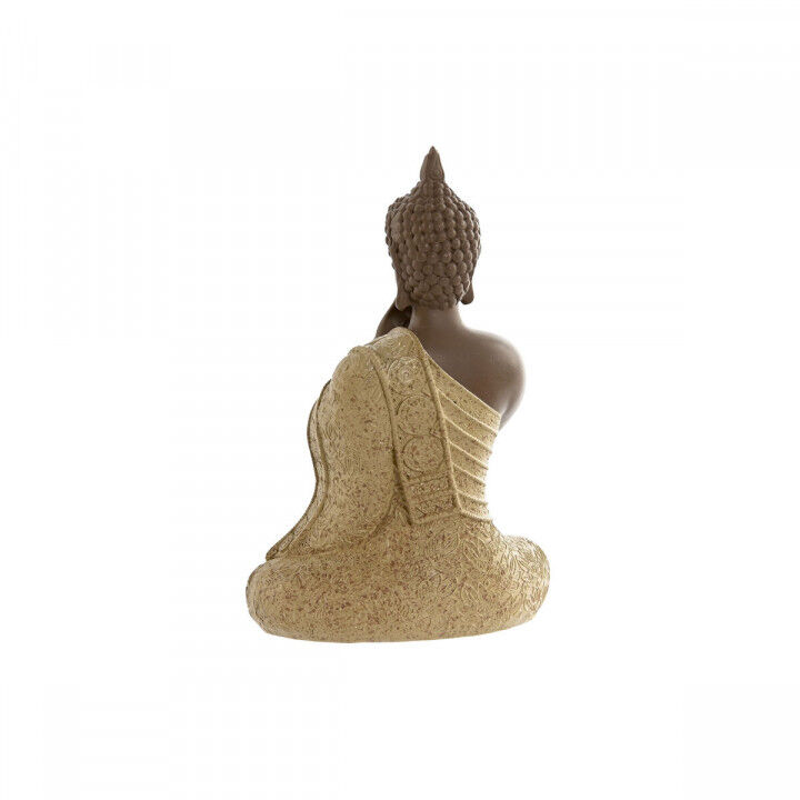 Statua Decorativa Home ESPRIT Arancio Corallo Lime Resina Buddha Orientale 9 x 6 x 13 cm (3 Unità)