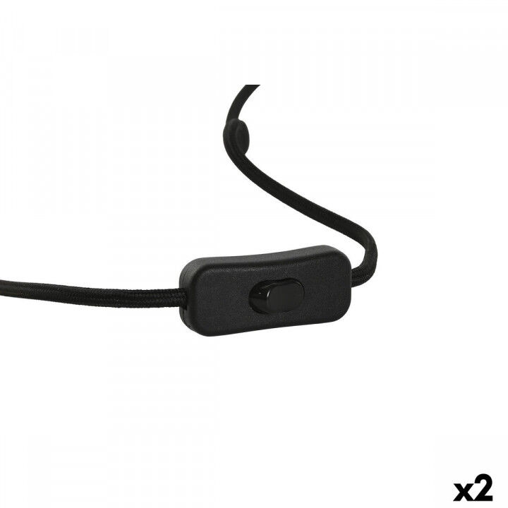 Lampe de bureau Home ESPRIT Bleu Noir Orange Doré Résine 50 W 220 V 36 x 36 x 55 cm (2 Unités)