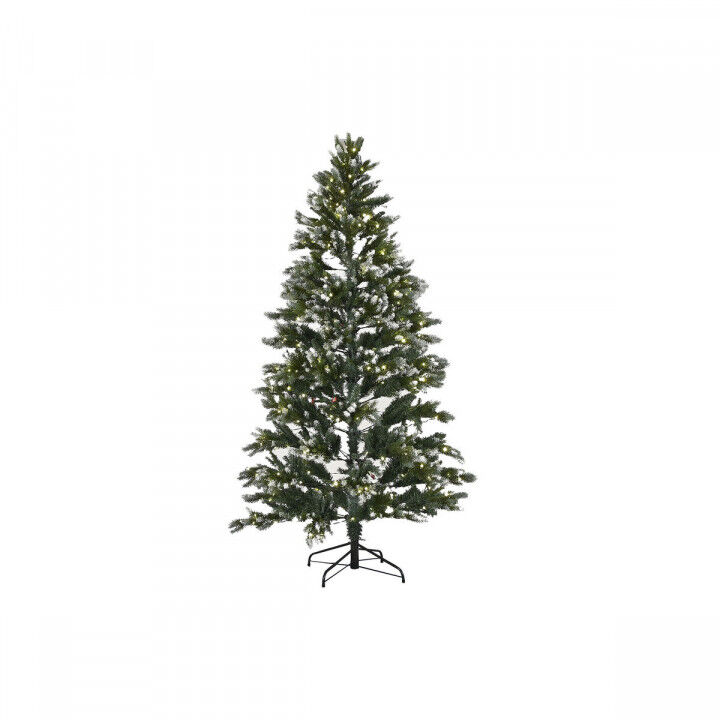 Albero di Natale Home ESPRIT Verde Metallo Polietilene Nevoso 130 x 130 x 210 cm