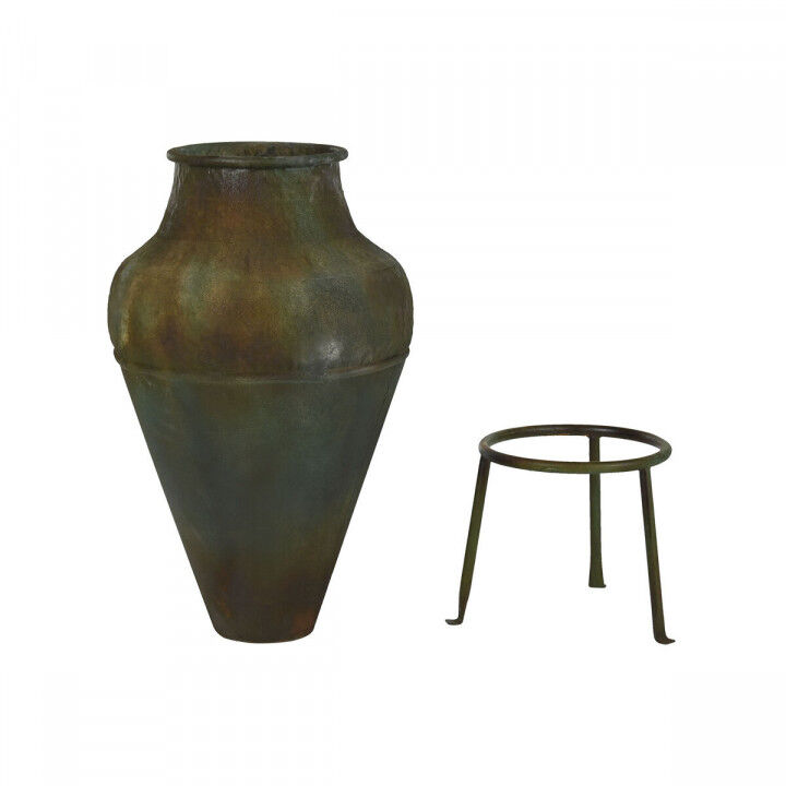 Vaso Home ESPRIT Verde Metallo 49 X 49 X 91 cm