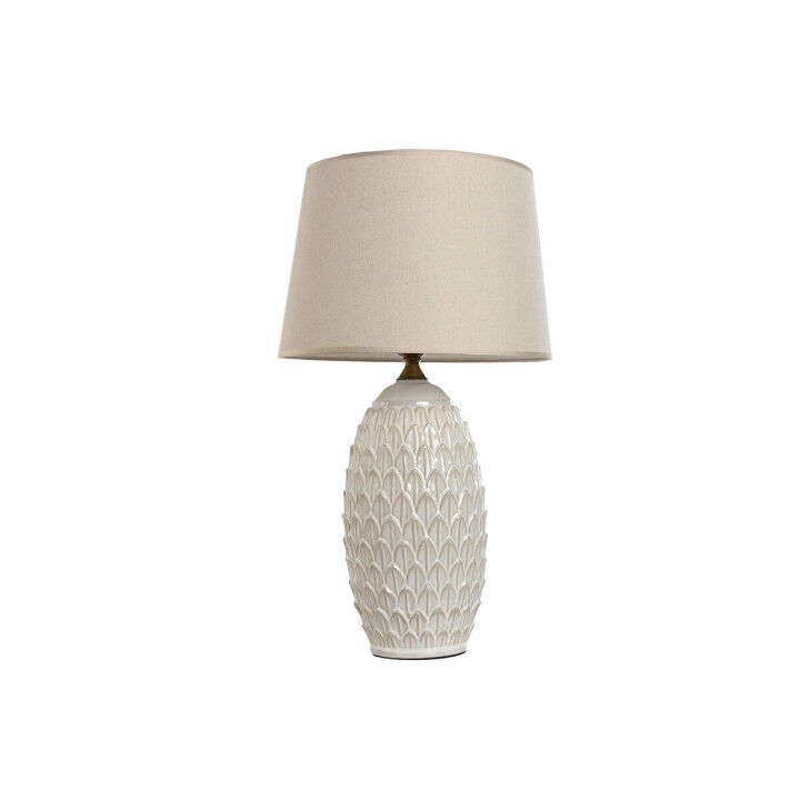 Bureaulamp Home ESPRIT Wit Porselein 50 W 220 V 36 x 36 x 65 cm