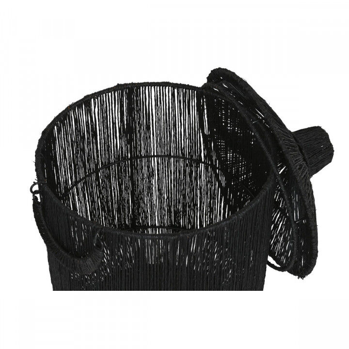Basket set Home ESPRIT Black Jute Metal (2 Pieces)