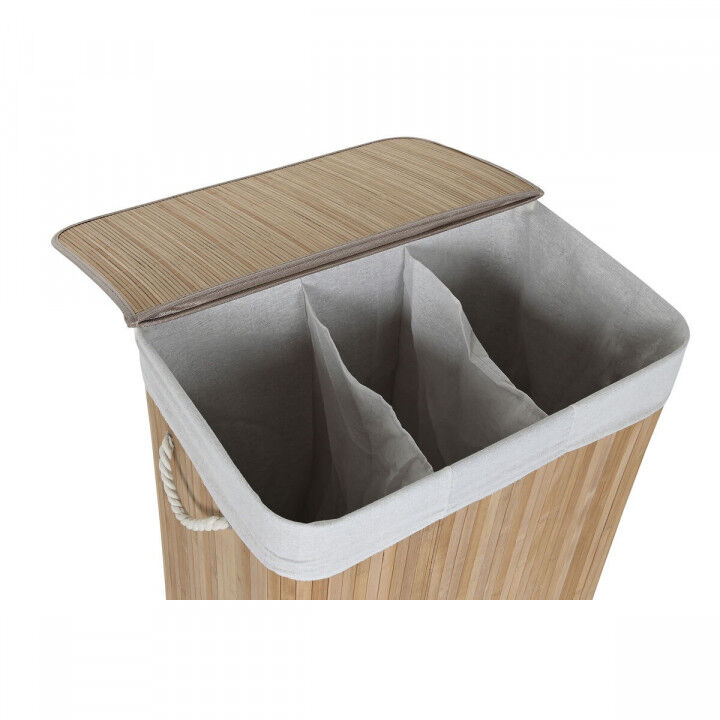 Panier à linge Home ESPRIT Blanc Naturel Bambou 140 L 60 x 40 x 60 cm