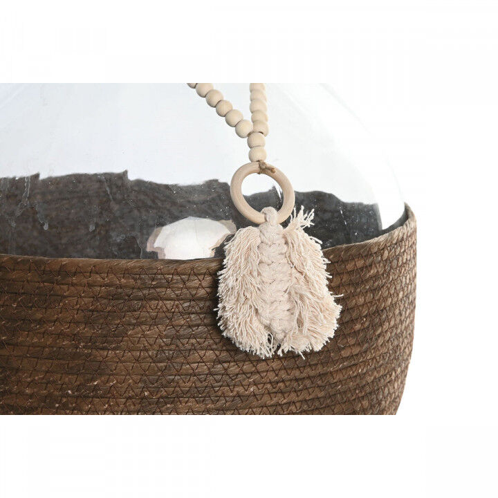 Vase Home ESPRIT Durchsichtig Dunkelbraun Kristall Kolonial 37 x 37 x 55 cm