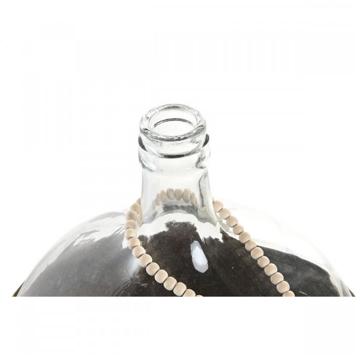 Vaso Home ESPRIT Trasparente Marrone scuro Cristallo Coloniale 37 x 37 x 55 cm