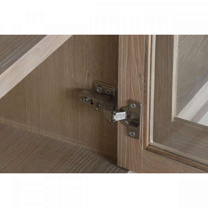 Aparador Home ESPRIT Natural Madera Cristal 180 x 40 x 82 cm