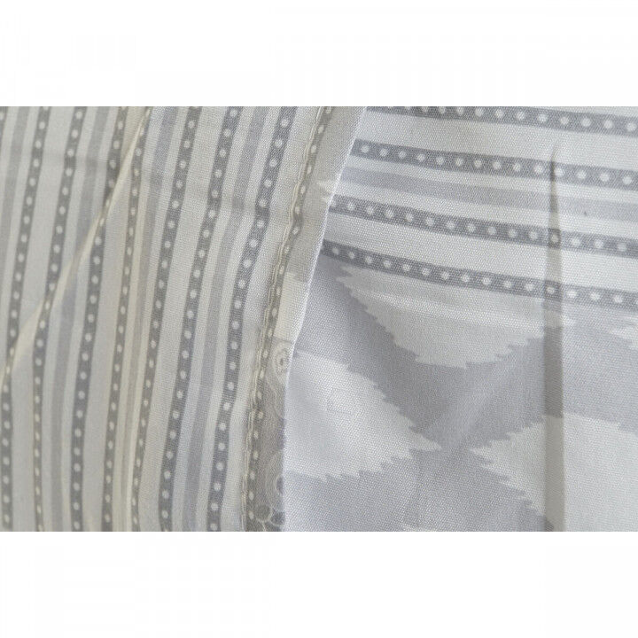 Cushion DKD Home Decor Beige Grey Polyester Patchwork 60 x 10 x 40 cm