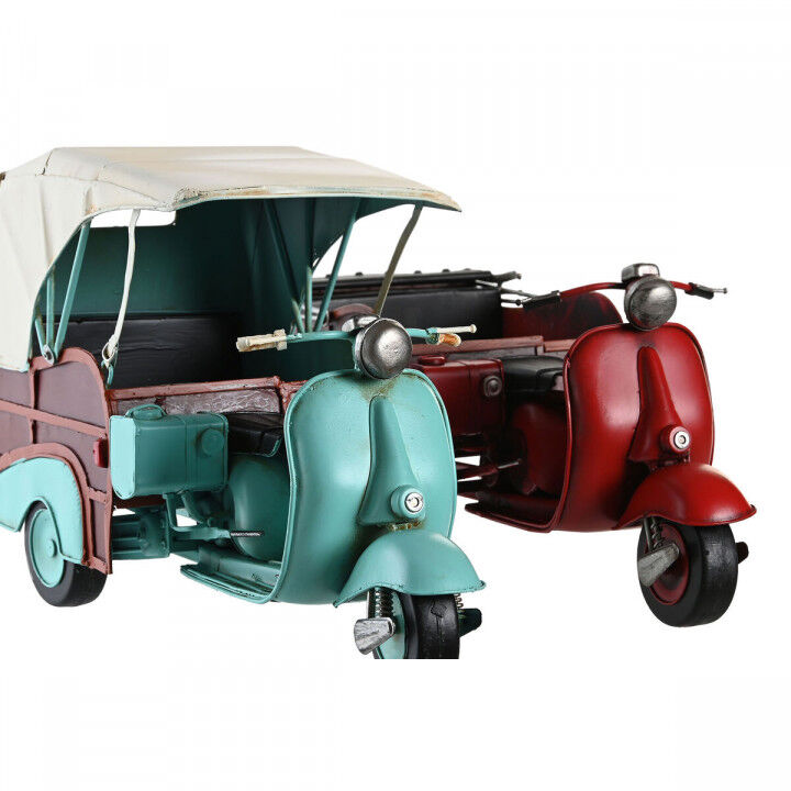 Statua Decorativa DKD Home Decor Azzurro Rosso Vintage 38 x 16 x 22 cm (2 Unità)