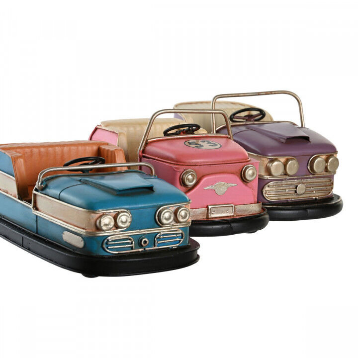 Figura Decorativa DKD Home Decor Azul Rosa Lila Vintage 19,5 x 11 x 9,5 cm (3 Unidades)