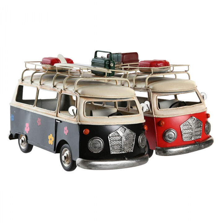 Figura Decorativa DKD Home Decor Rojo Azul marino Vintage 28 x 14 x 18 cm (2 Unidades)