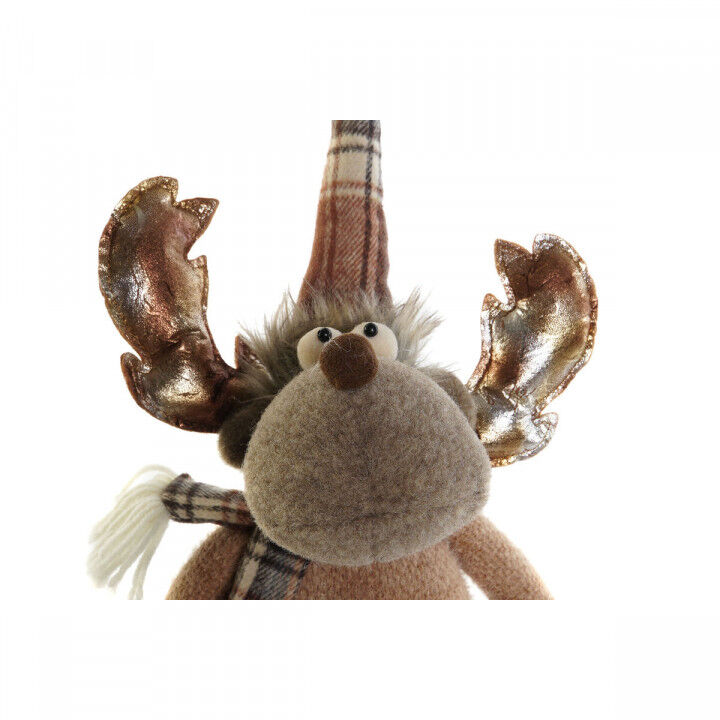 Kerstversiering DKD Home Decor Bruin Rendier 18 x 17 x 48 cm (2 Stuks)