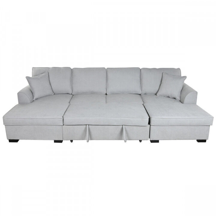 Sofabed Home ESPRIT Grey Modern 298 x 154 x 92 cm