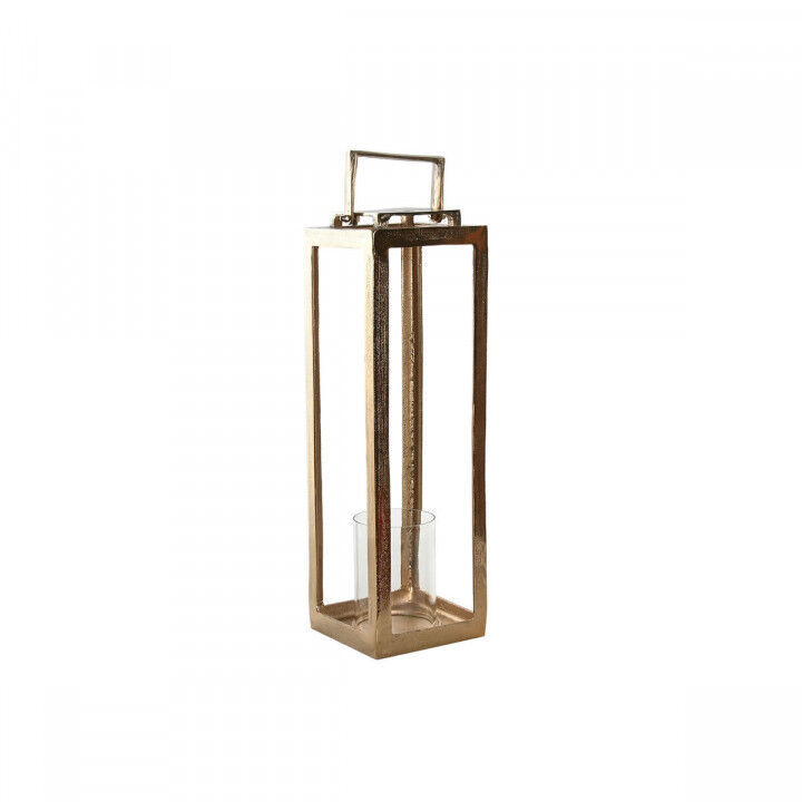 Farol Home ESPRIT Dorado Aluminio Cristal Moderno 20 x 20 x 74 cm