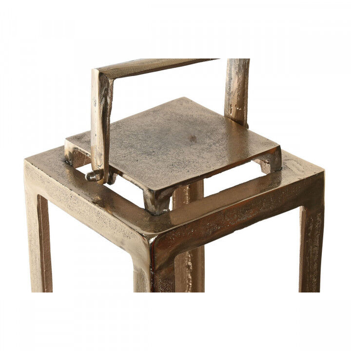 Laterne Home ESPRIT Gold Aluminium Kristall Moderne 20 x 20 x 74 cm