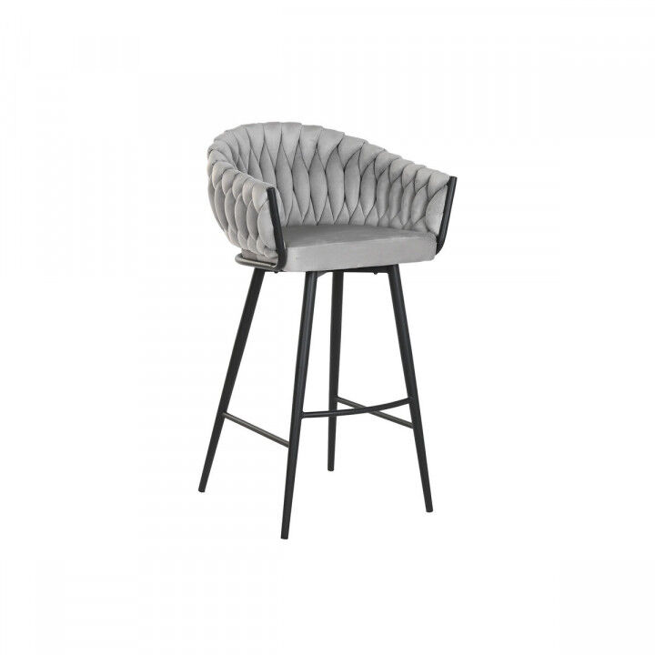 Stool Home ESPRIT Black Grey Metal 58 x 53 x 101 cm