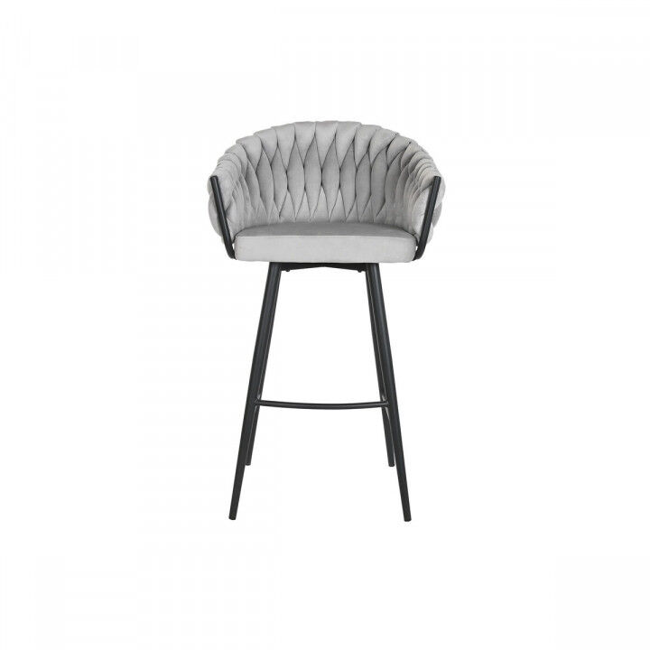 Stool Home ESPRIT Black Grey Metal 58 x 53 x 101 cm