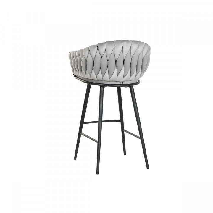 Stool Home ESPRIT Black Grey Metal 58 x 53 x 101 cm