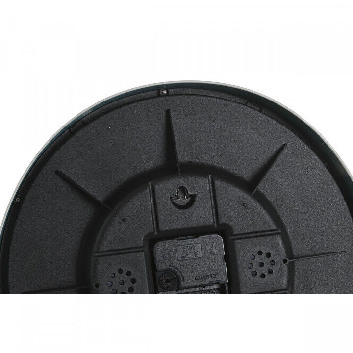 Horloge Murale DKD Home Decor Blanc Turquoise Terre cuite PVC Urbaine 30 x 4,3 x 30 cm (3 Unités)