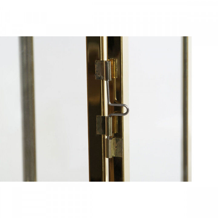 Lantern DKD Home Decor Golden Silver Aluminium Crystal 14 x 14 x 35 cm (2 Units)