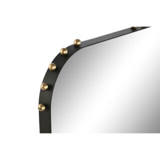 Wall mirror Home ESPRIT Black Golden Modern
