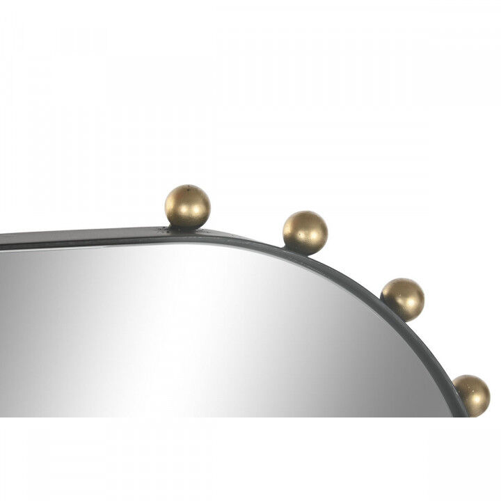 Wall mirror Home ESPRIT Black Golden Modern