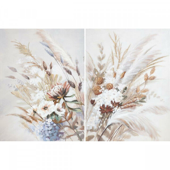 Canvas DKD Home Decor Pinewood Canvas 90 x 3,7 x 120 cm