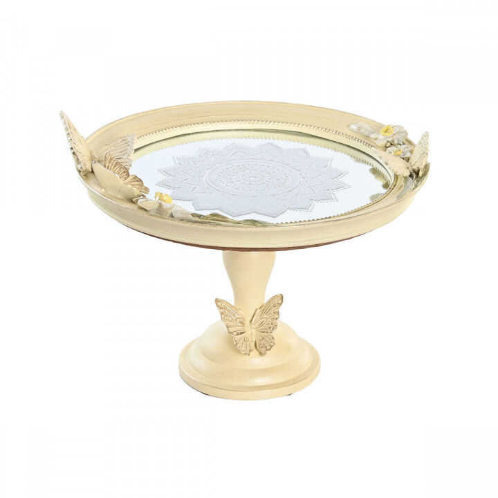 Centre de Table DKD Home Decor Beige Résine Miroir 24 x 22,6 x 18 cm