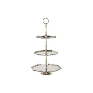 Centre de Table DKD Home Decor Argenté Aluminium 28 x 28 x 47 cm