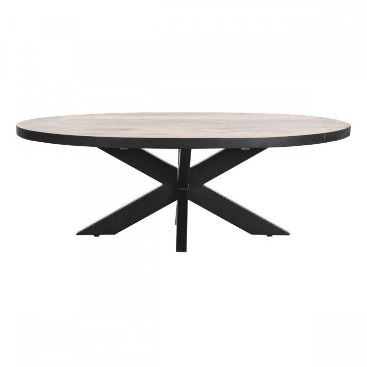 Hoofdtafel DKD Home Decor Natuurlijk Metaal Mangohout 130 x 70 x 45 cm