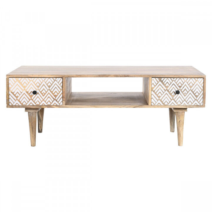 Tischdekoration DKD Home Decor 120 x 60 x 45 cm Aluminium Mango-Holz