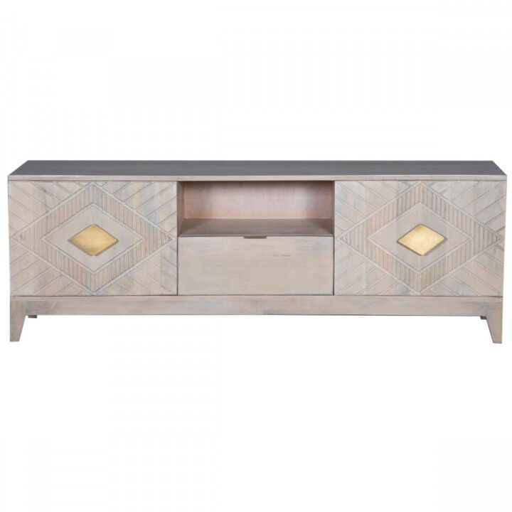 TV-Möbel DKD Home Decor Beige Metall Mango-Holz 175 x 40 x 60 cm