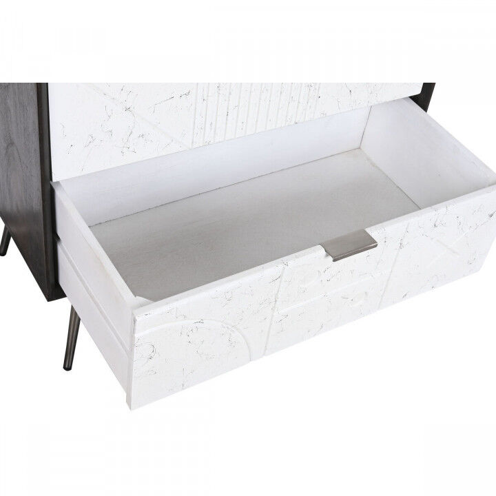 Cassettiera DKD Home Decor 70 x 40 x 105 cm Bianco Marrone scuro Legno di mango